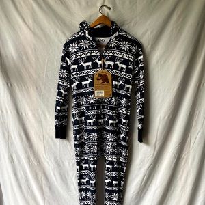 Lazy One Nordic Hooded PJ Onesie